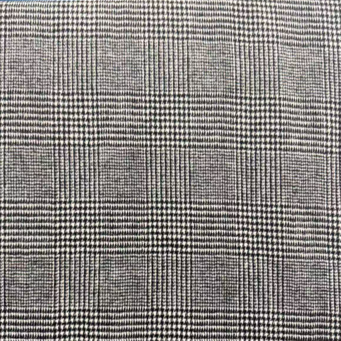 800克【灰色千鸟格子双面羊毛呢】冬季羊毛马甲西服外套面料