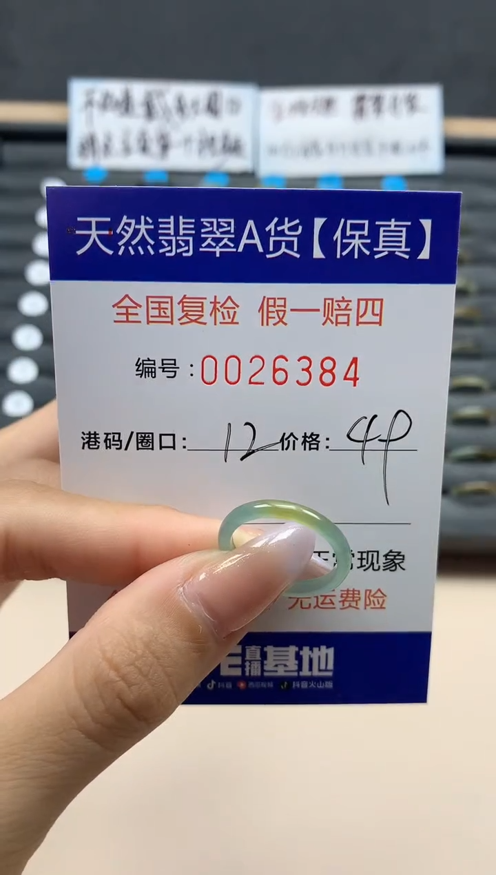 【闪购商品】翡翠戒指未镶嵌天然26384