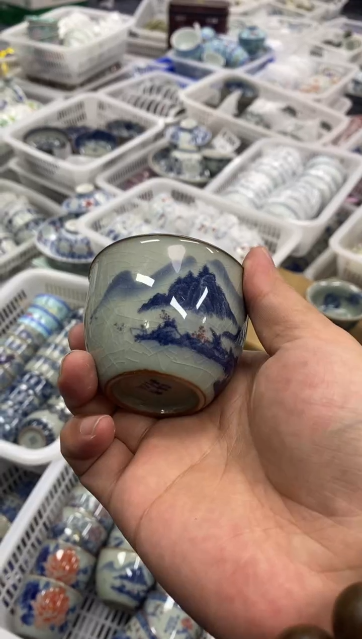 摆件陶景德陶瓷茶具容量约50