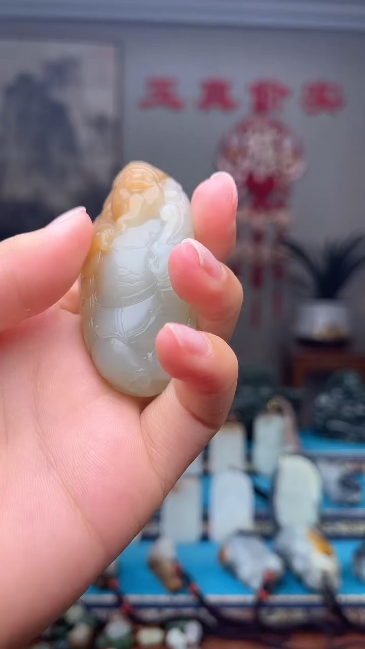 和田玉未镶嵌挂件1