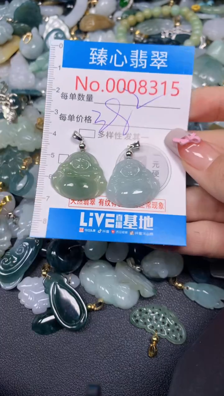 【闪购商品】翡翠颈饰未镶嵌含绳0008315