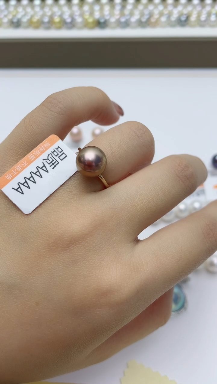 【闪购商品】淡水珍珠戒指银S925镶嵌W8