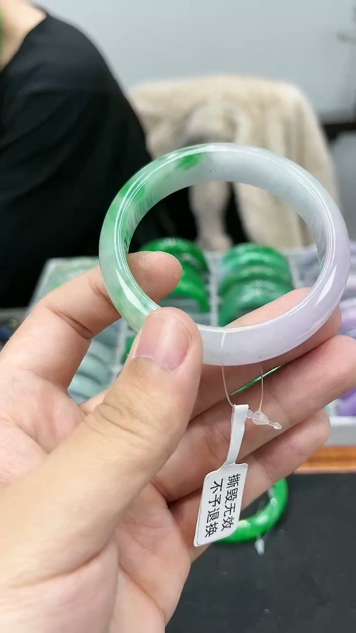 【闪购商品】砖雕s46 春带彩手镯 圈口55