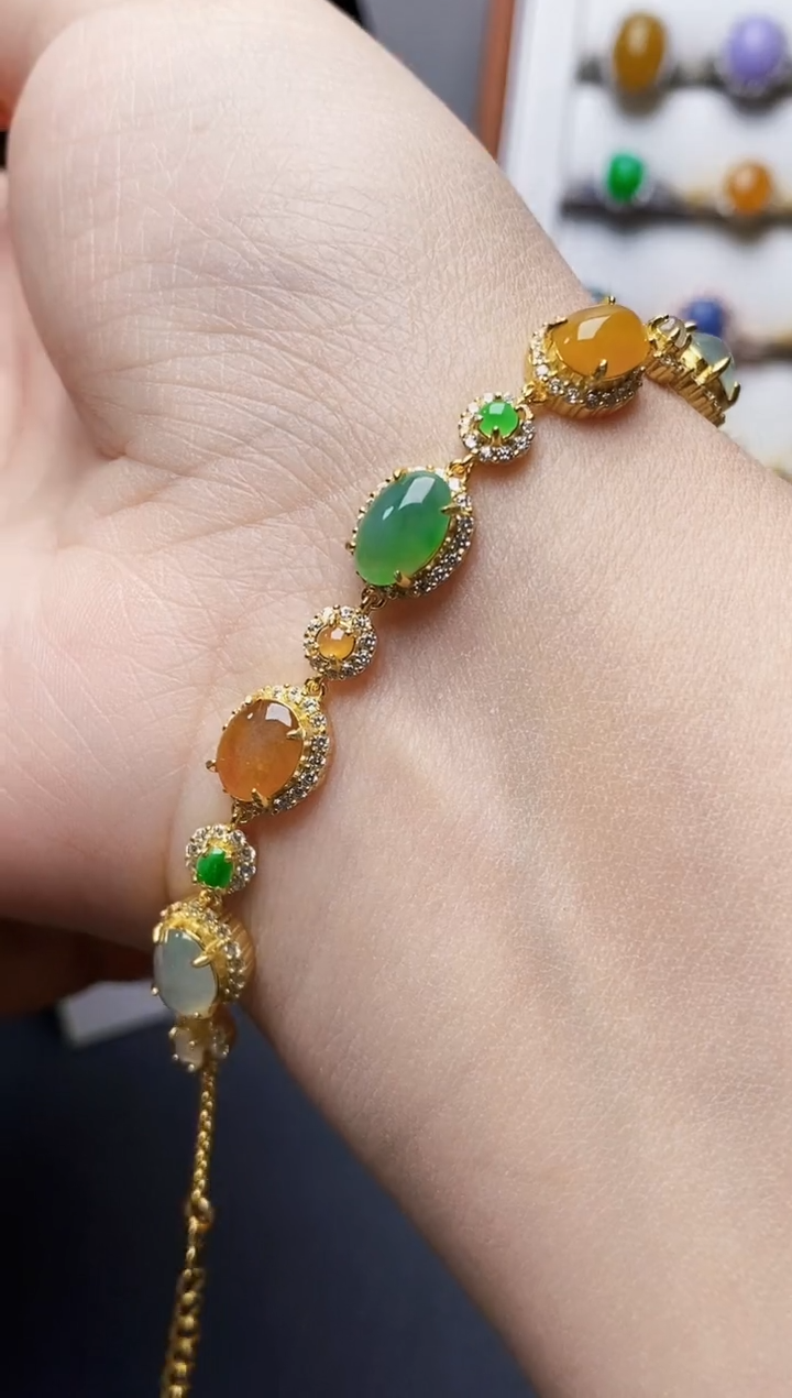 银S925镶嵌戒指翡翠0547