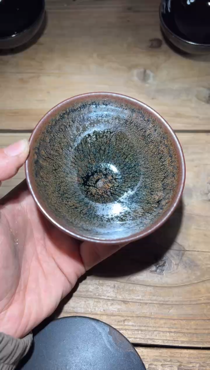 茶盏琢**彩古法龙窑柴烧281