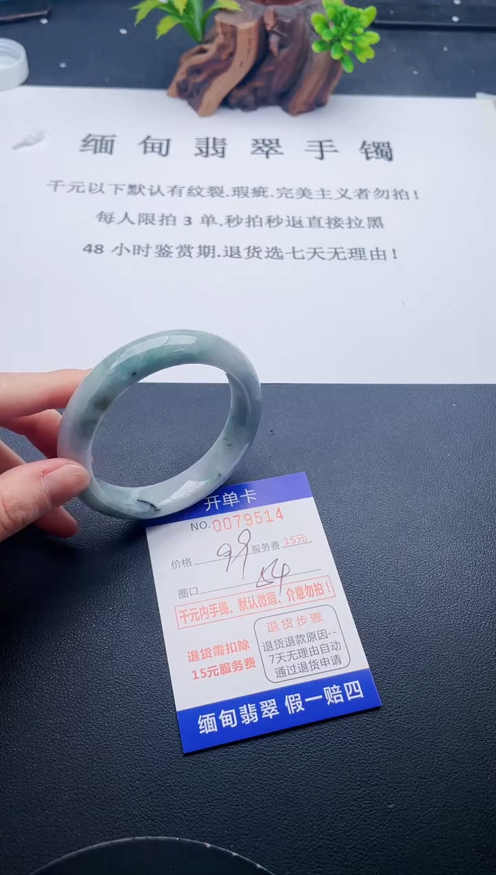【闪购商品】翡翠手镯未镶嵌14天然翡翠A货