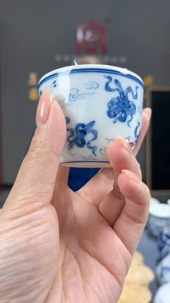 【闪购商品】官窑瓷画院265官窑瓷画院八宝缸杯
