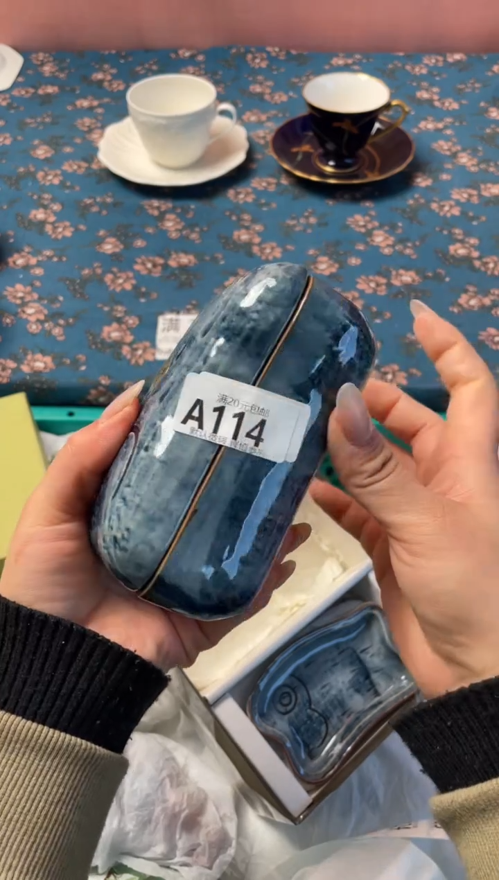 瓷片柠****卷瓷器瓷器A114
