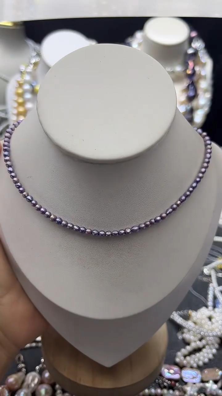 颈饰未镶嵌淡水珍珠多人3-4mm