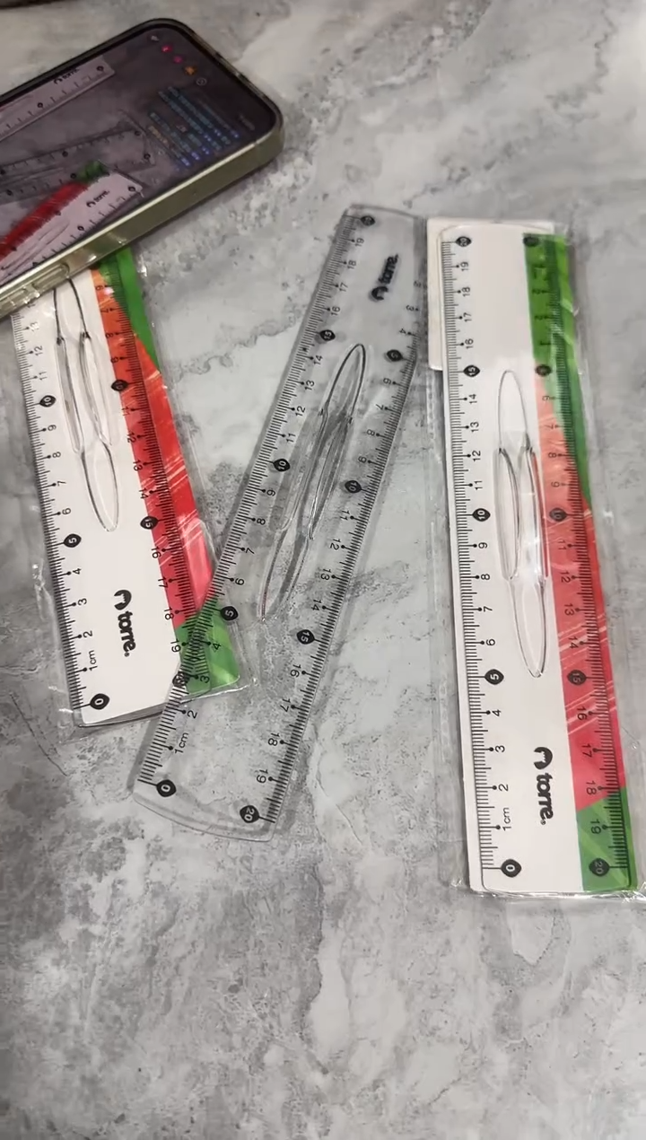 外单-20cm直尺3把