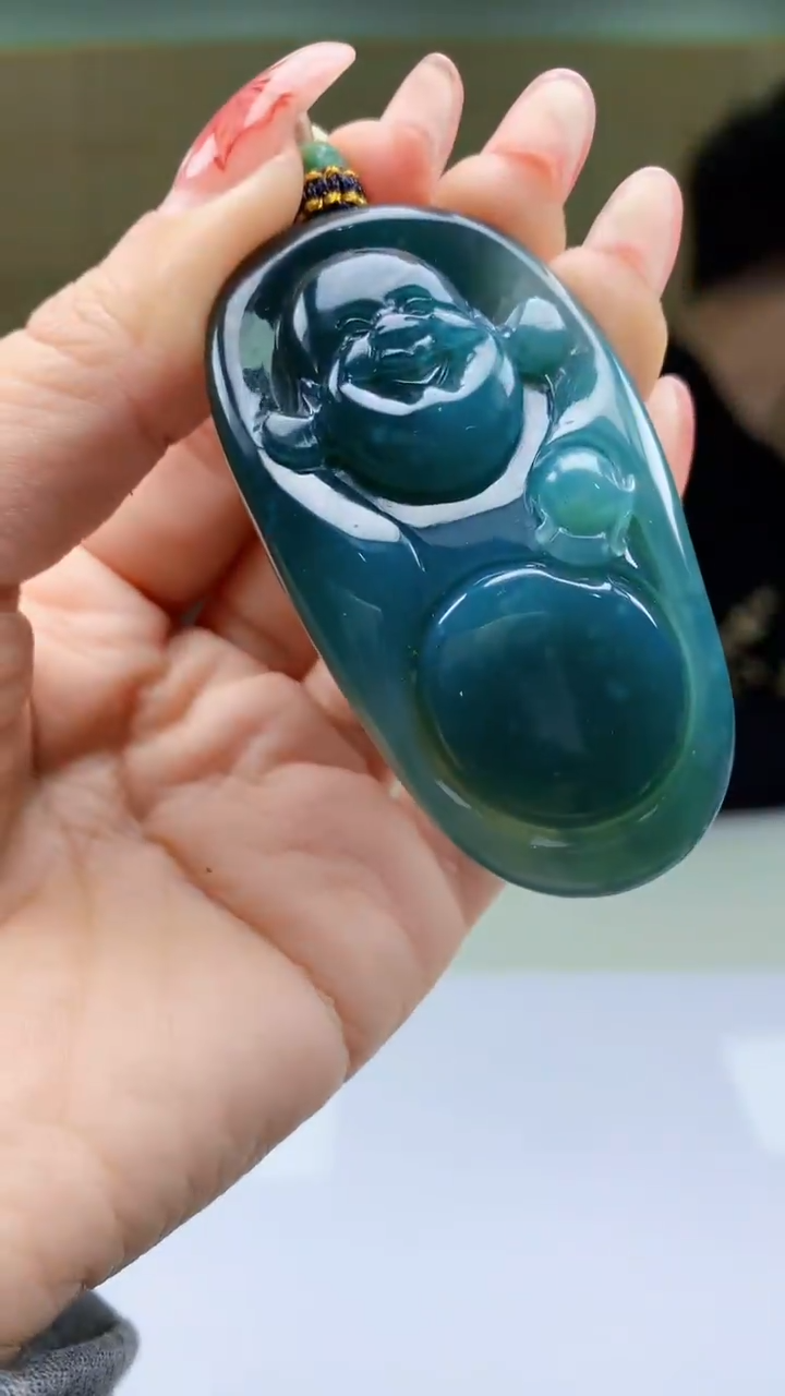 【闪购商品】定制翡翠未镶嵌4917ty-毛货挂件56