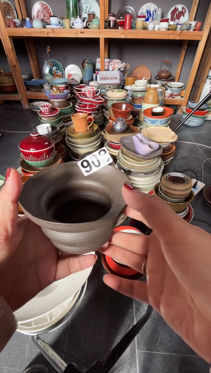 瓷片克***阿903黑色手工妞妞