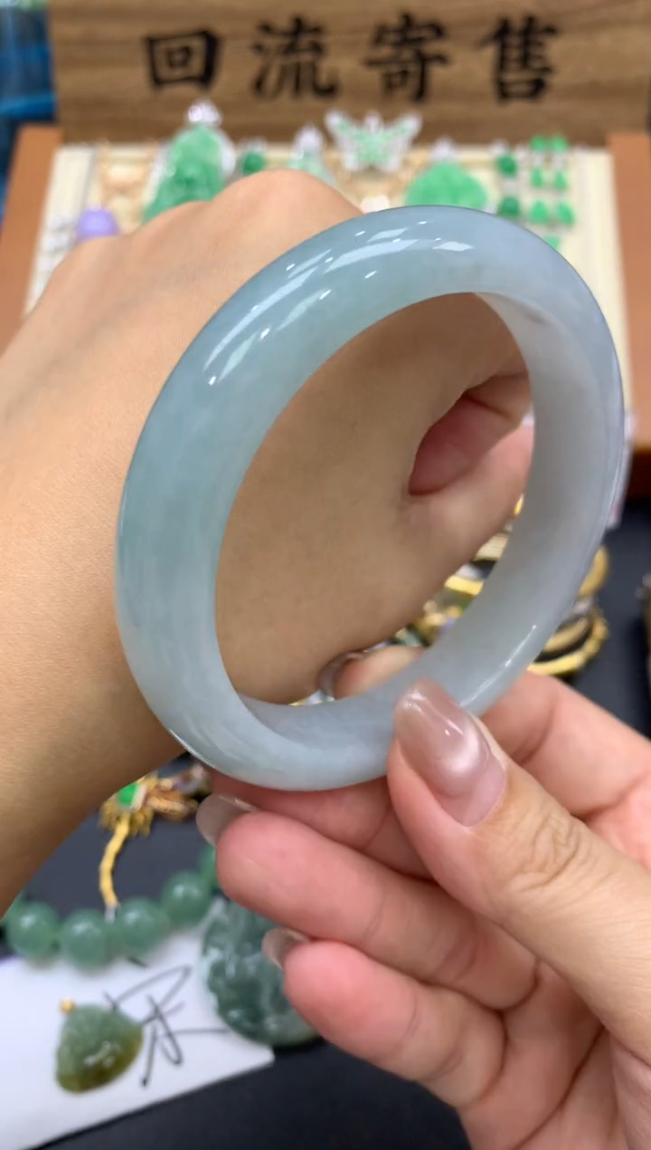【闪购商品】翡翠手镯未镶嵌52-中国好珍宝