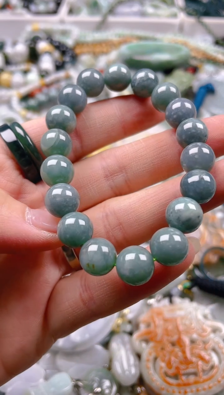【闪购商品】翡翠颈饰未镶嵌9-10mm/V/翡翠A货一图一物