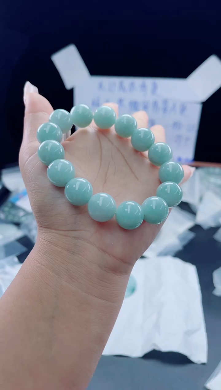 未镶嵌定制翡翠珠串