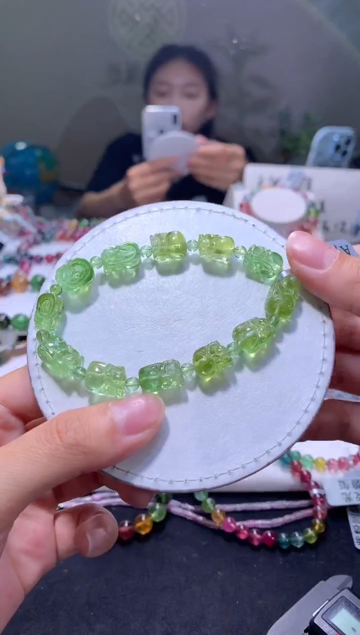 未镶嵌手链碧玺A113【天然碧玺】
