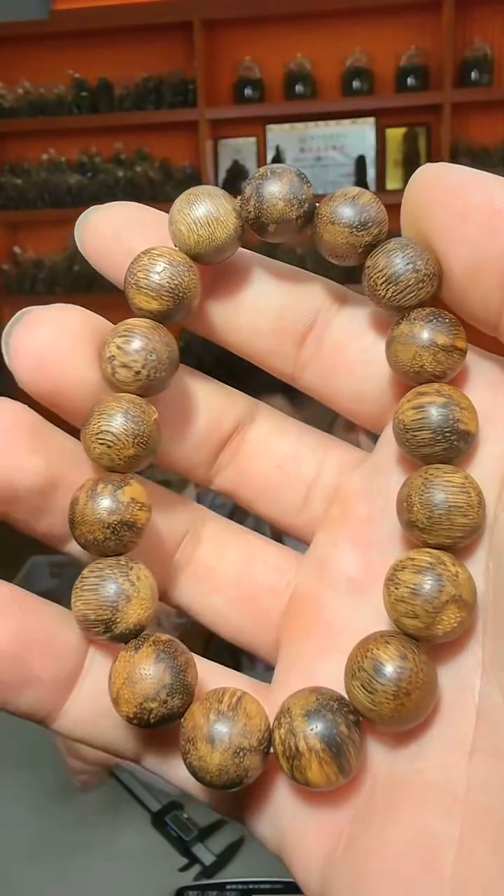 沉香手串b23号达拉干虎斑19g1.3多样性发一