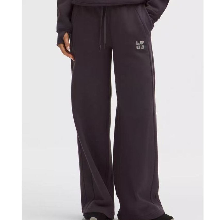 lululemon/露露乐蒙 Scuba MR Jewelled 31寸 女式钻标阔腿裤 