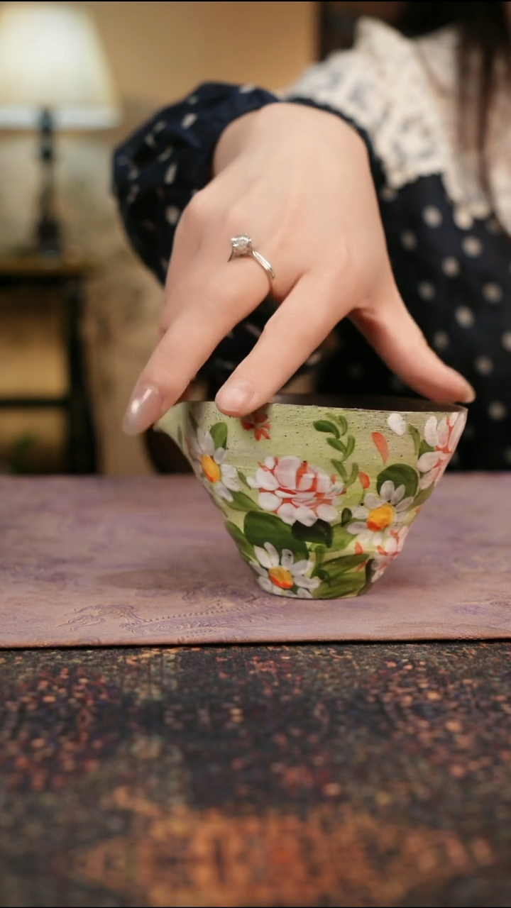 杯景德镇陶瓷杯碗柴烧多人