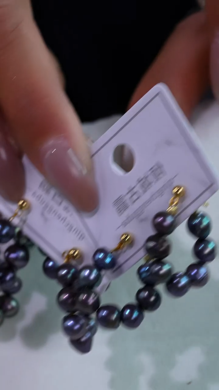 银S925镶嵌淡水珍珠耳饰37多样性发货 发其一