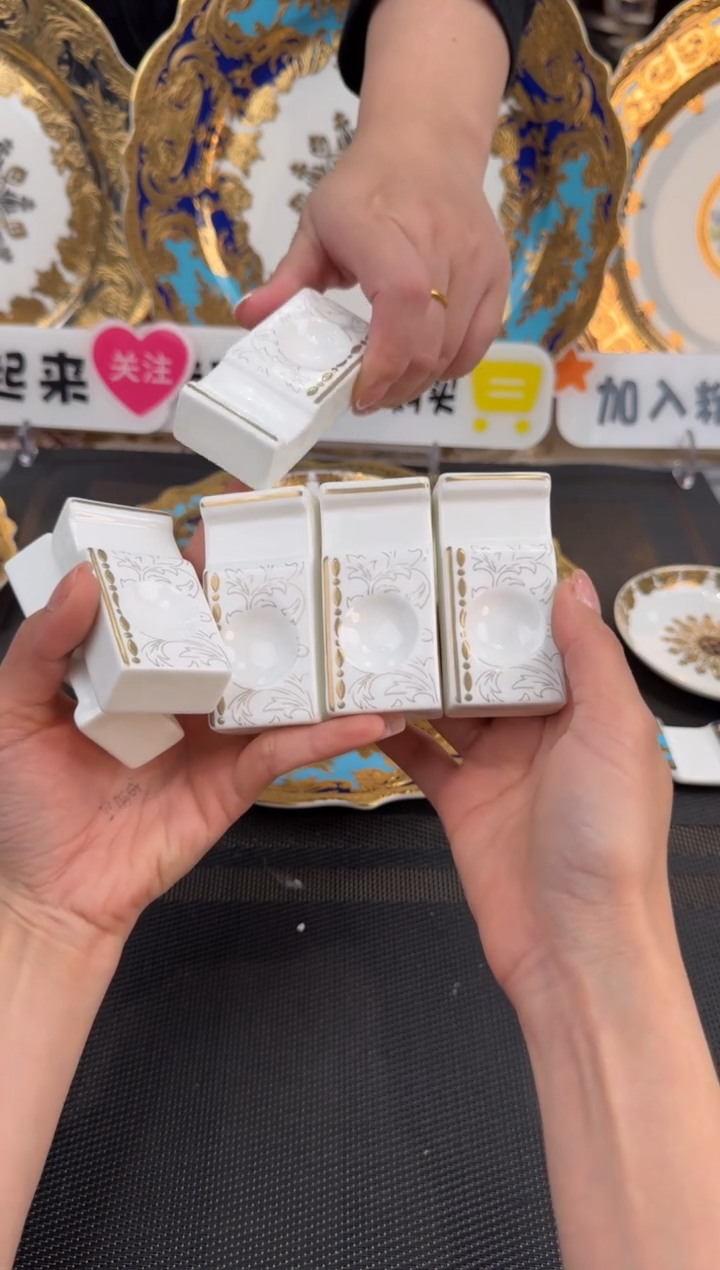 【闪购商品】瓷片筷架 福利款 瑕 6个