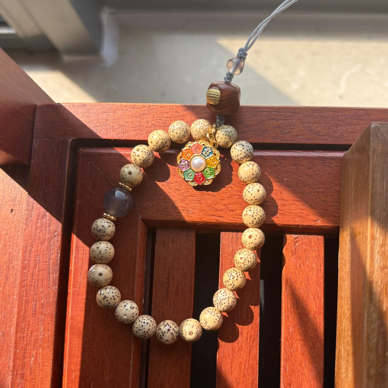 普陀山 星月菩提单圈手串配多用挂件