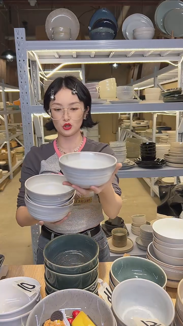 瓷151大盘外贸尾货高温釉下彩陶瓷餐具默认微瑕