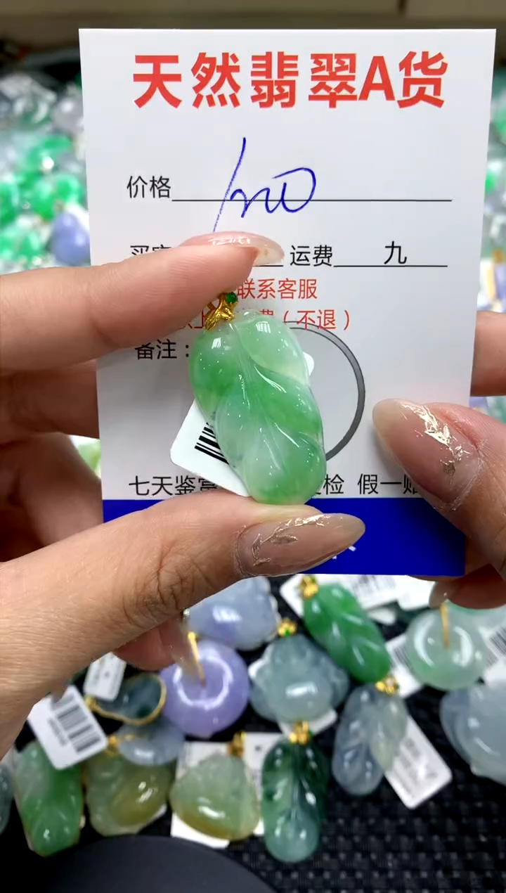 【闪购商品】翡翠颈饰18K金镶嵌11111111111