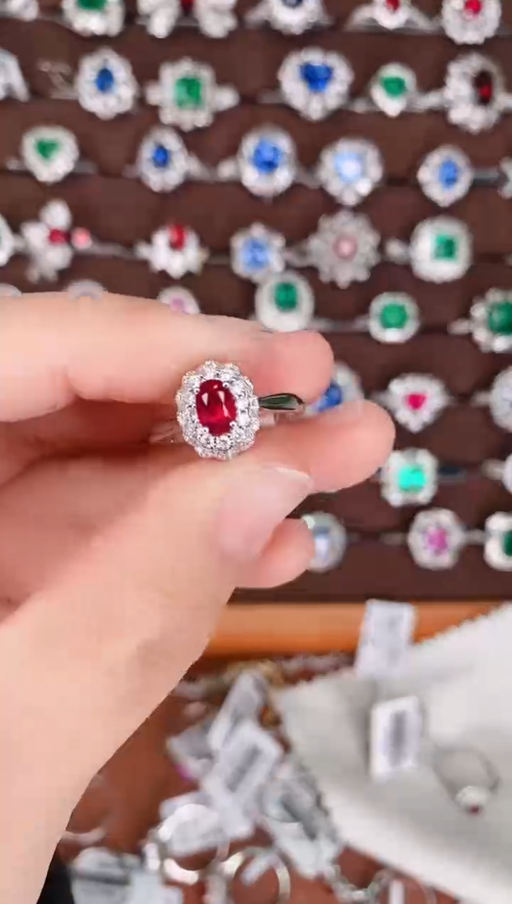 【闪购商品】红宝石18K金戒指18K金镶嵌1