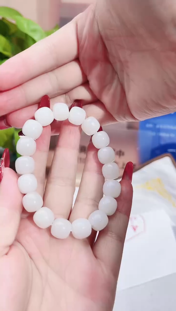 手串未镶嵌和田玉纯天然和田玉新疆金山矿羊脂白玉12