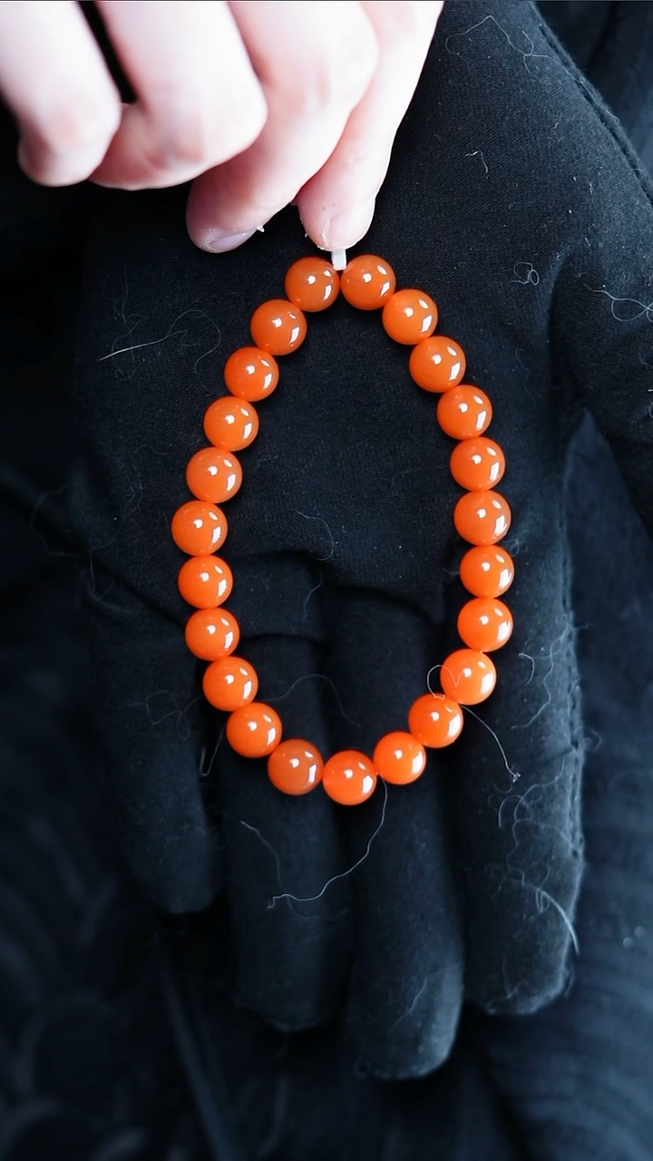 【闪购商品】南红玛瑙手串未镶嵌保山@@SCBS单-8m高光手工