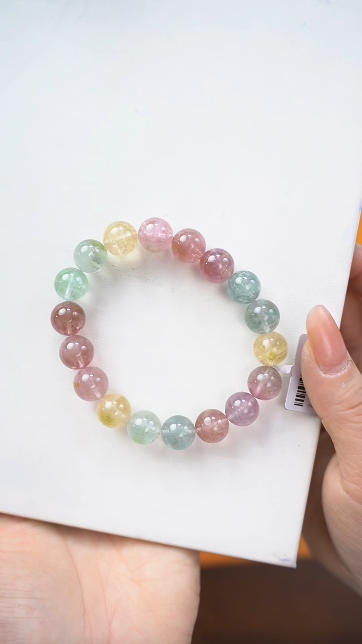 【闪购商品】碧玺手链未镶嵌q295 碧玺手链11mm+