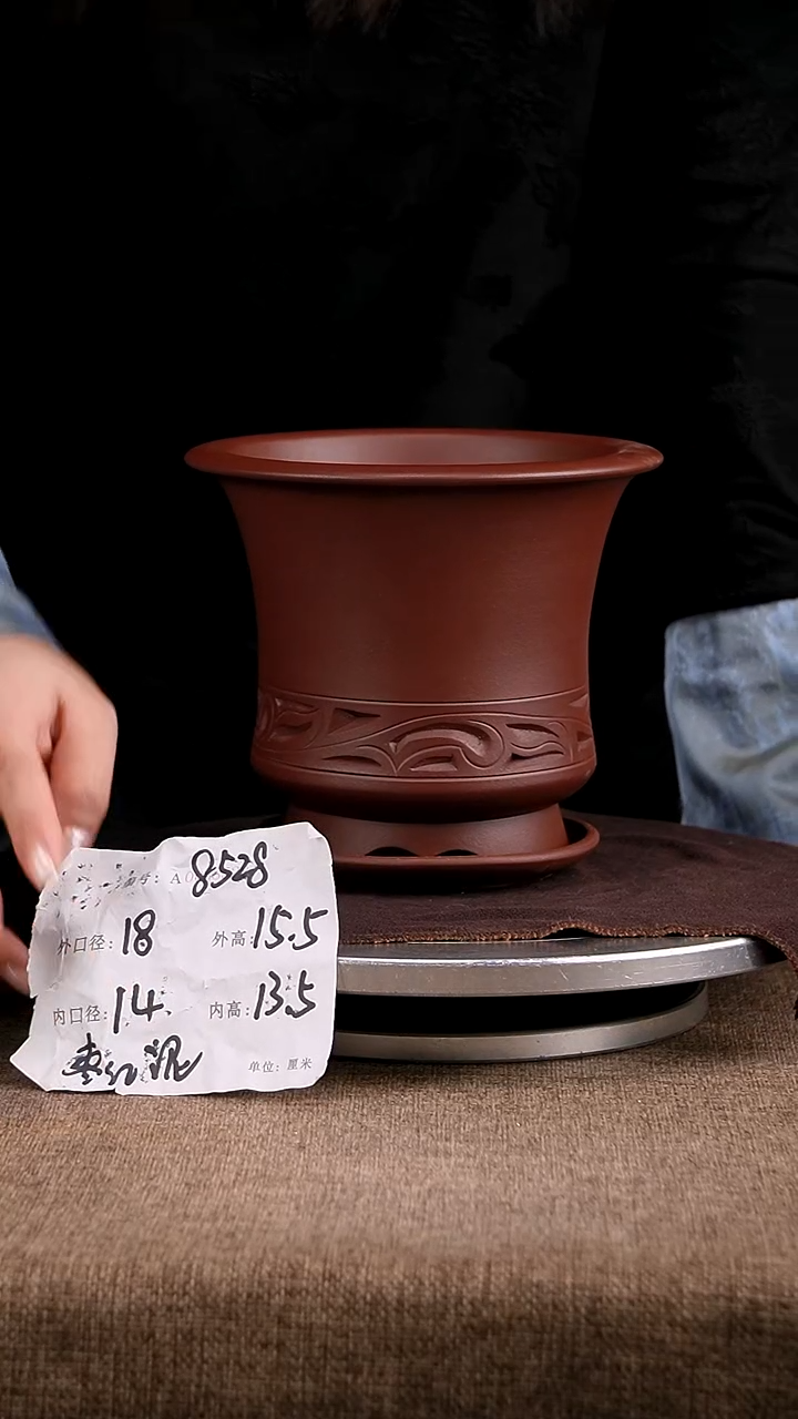 紫砂花盆花卉工艺8528+z