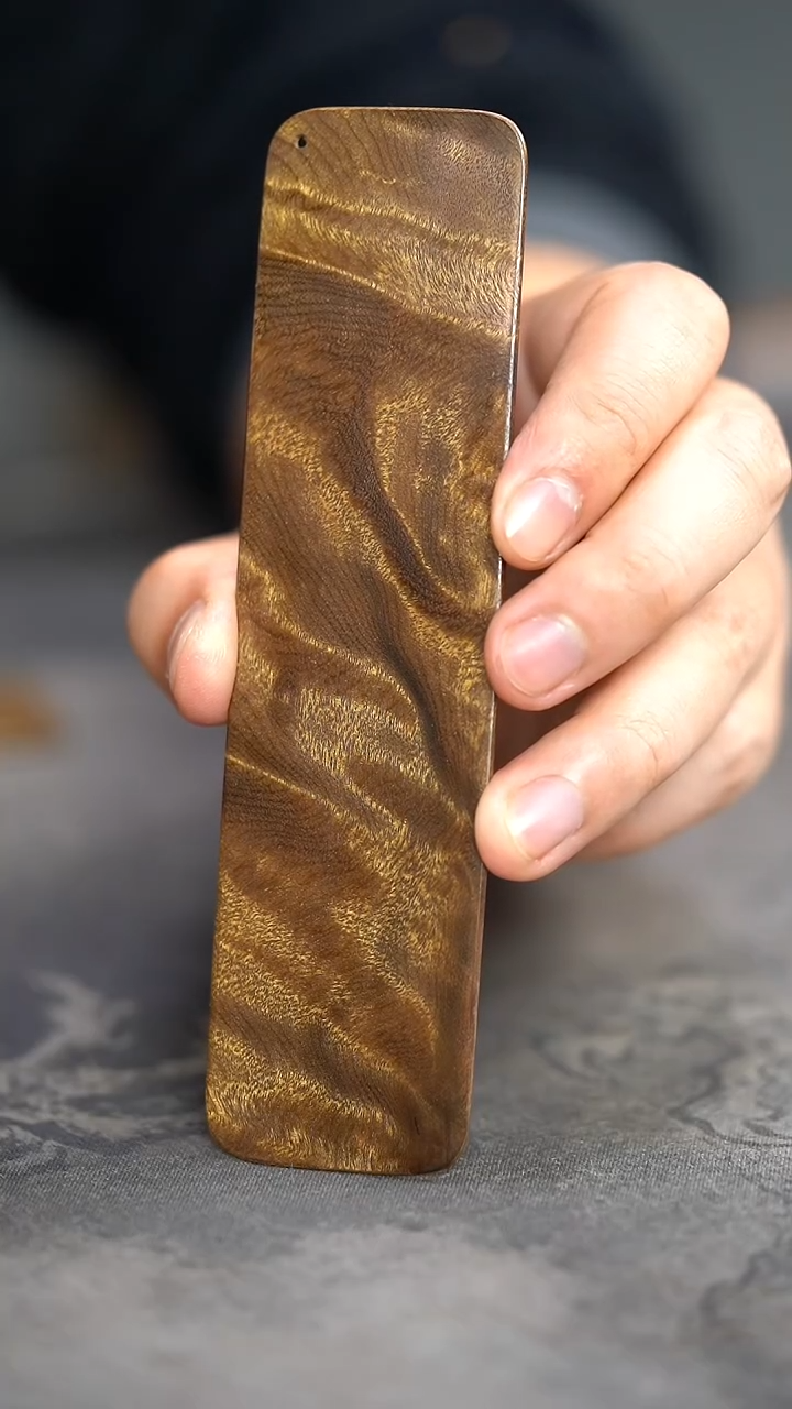 【闪购商品】金丝楠木雕988号阴沉木满花纹精品书签