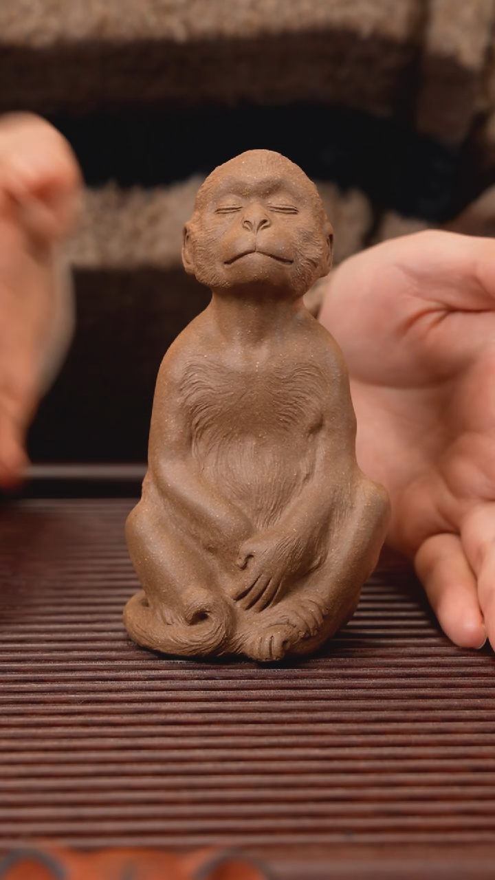 【闪购商品】紫砂茶宠老段老猴
