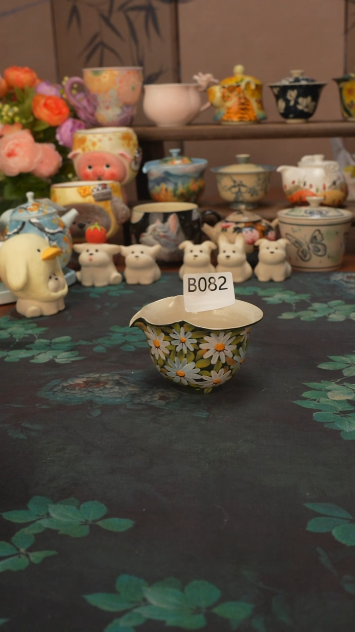 石一    雏菊花公道杯082