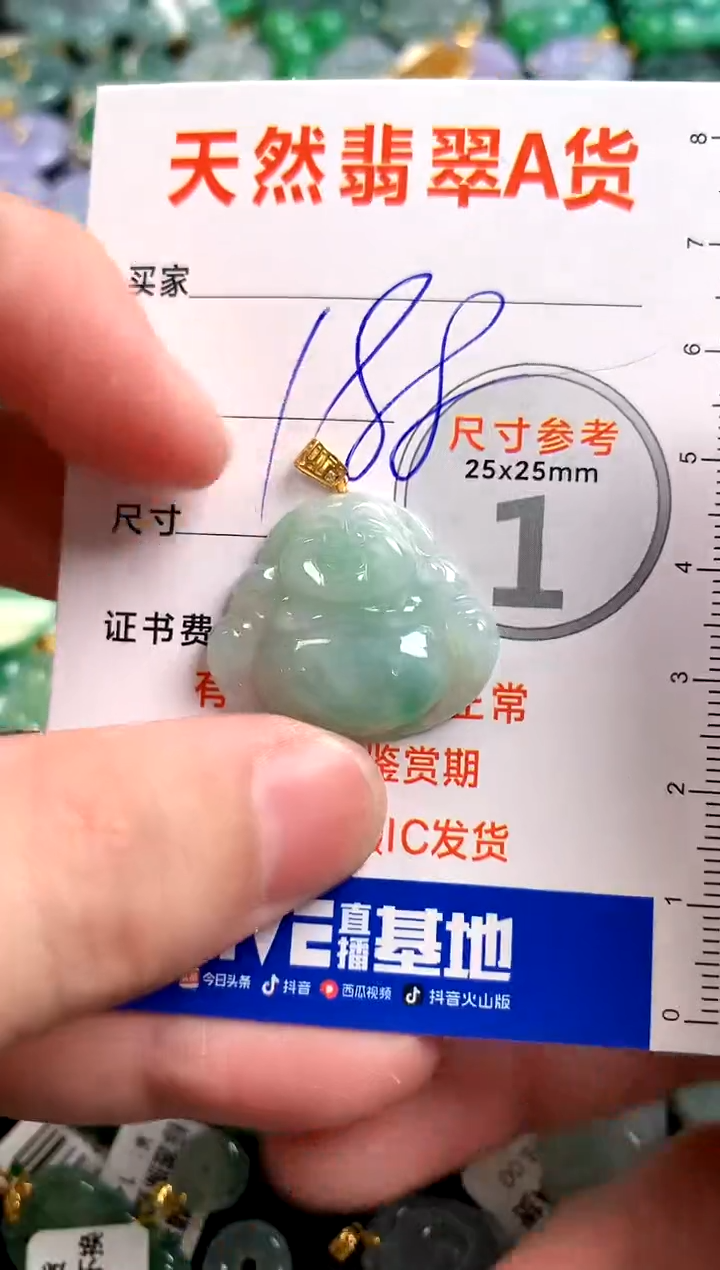 【闪购商品】翡翠颈饰18K金镶嵌0732253943