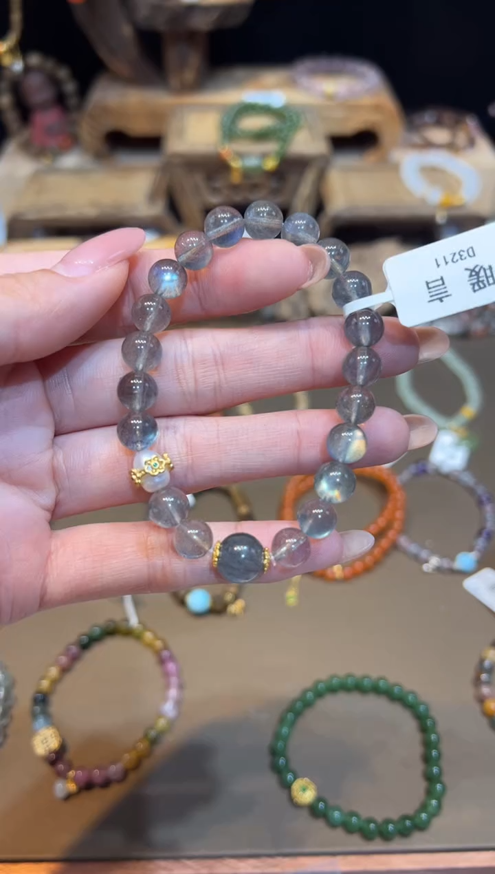 未镶嵌手链长石手饰@@D3211