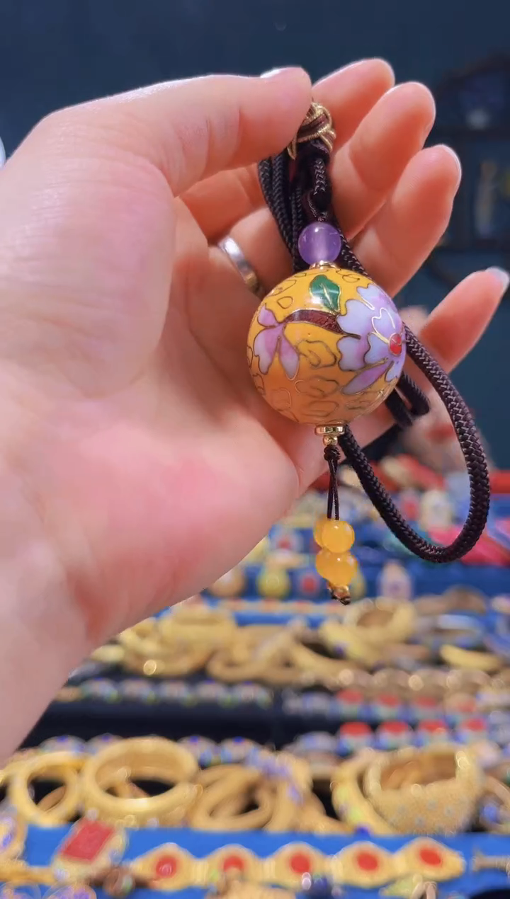 【闪购商品】非遗绝技 景泰蓝3.0吊坠 黄