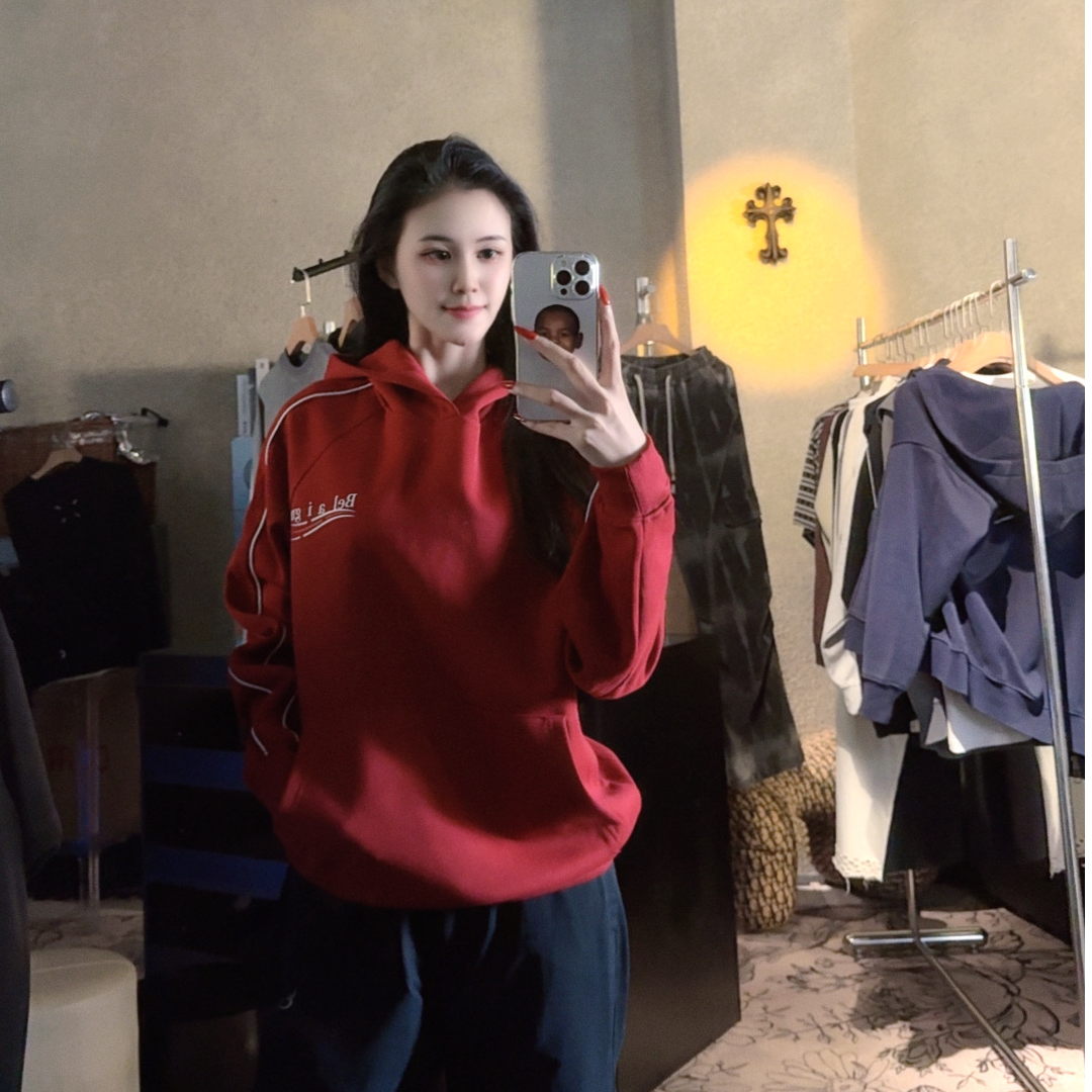 阿东【可乐长袖连帽卫衣】对版休闲百搭男女同款卫衣A206