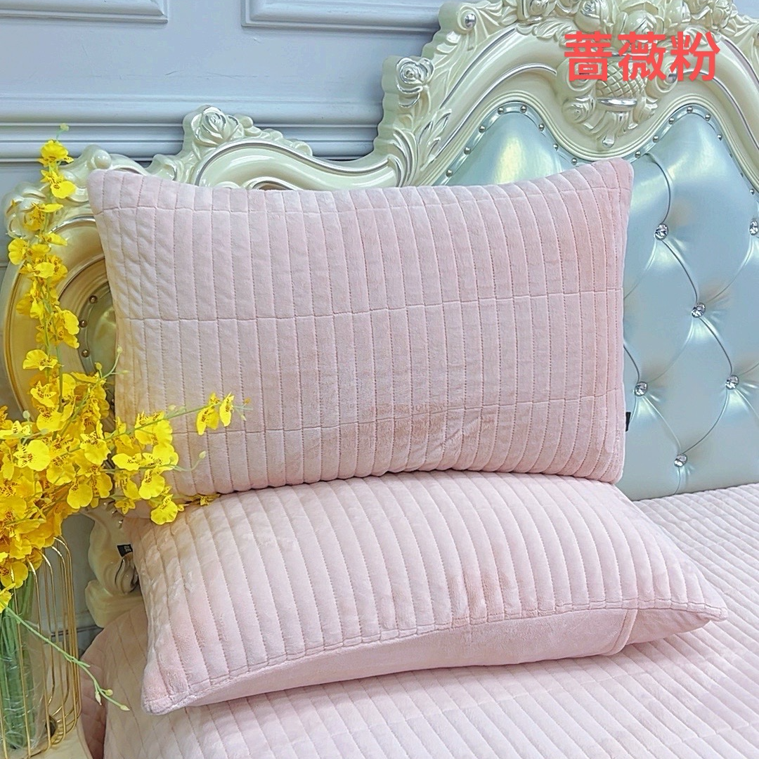 （单枕套）巨柔软 轻奢风加厚牛奶绒单枕套！