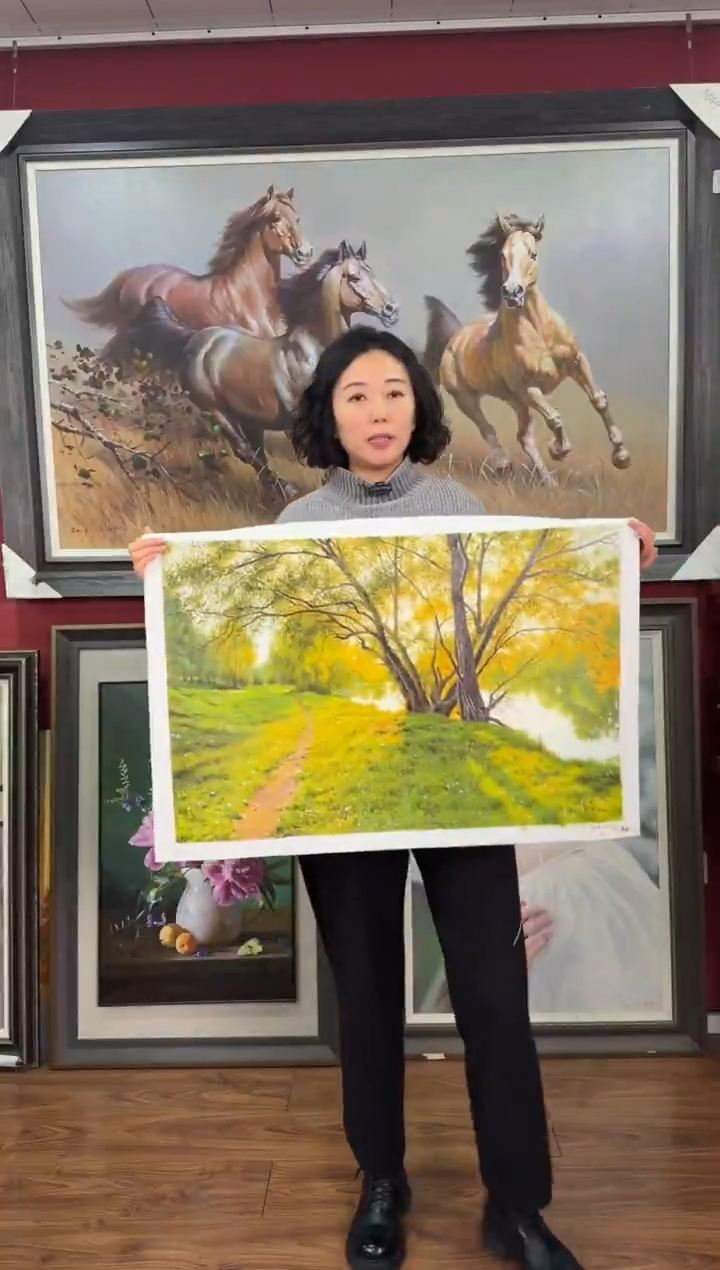 油画【21号】约50*70cm丨朝鲜原创纯手绘孤品油画丨顺丰包邮