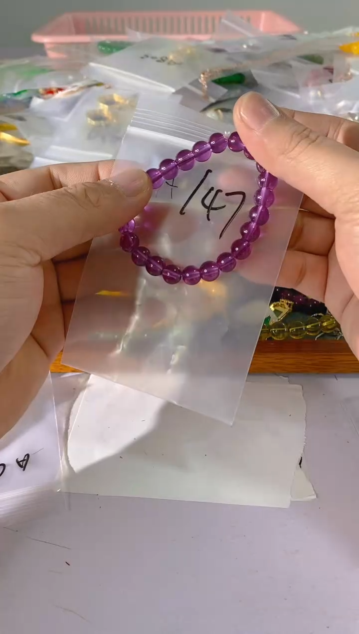 【闪购商品】水晶颈饰银S925镶嵌147红宝，蓝宝，多样性发一件赠链