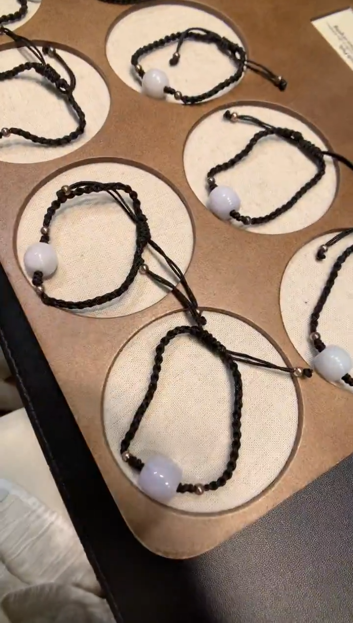 未镶嵌手绳翡翠手绳  多样性发一件