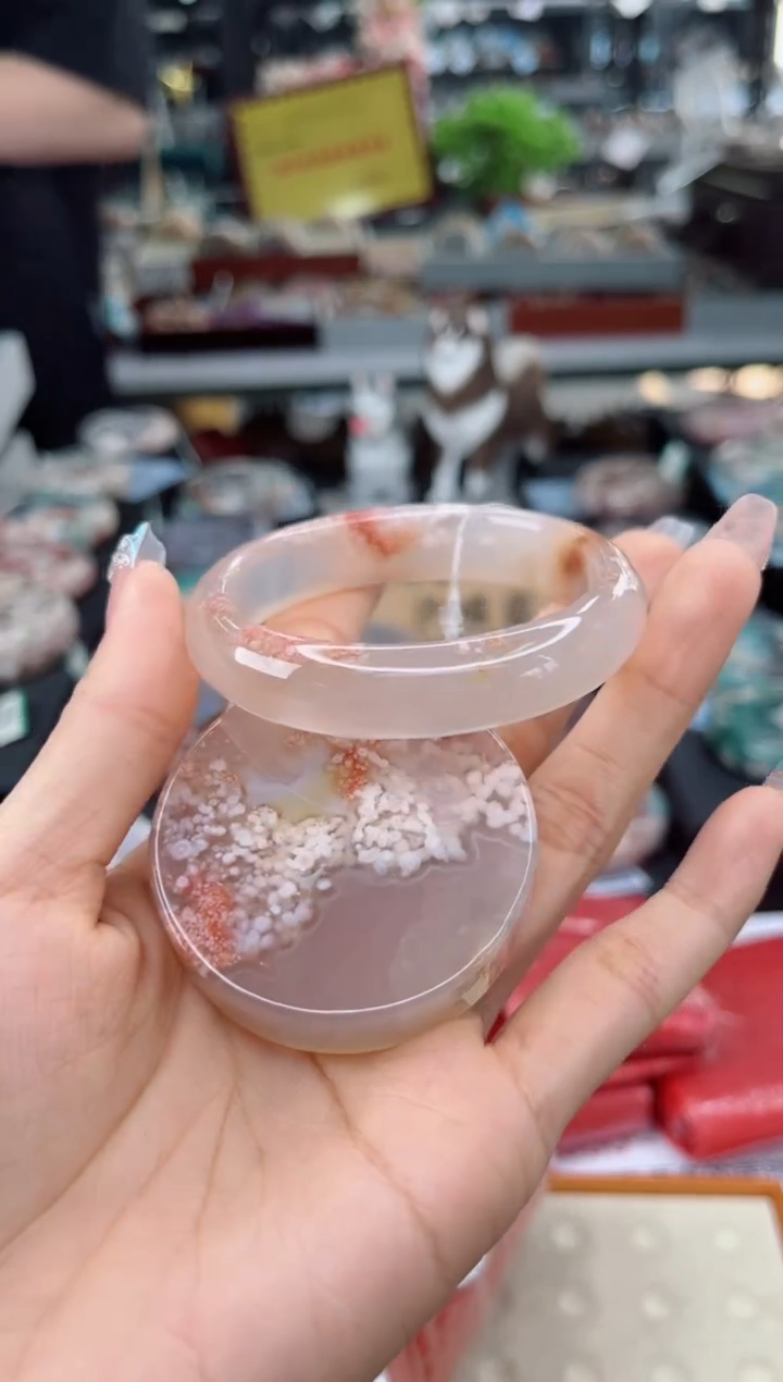 【闪购商品】石英质玉手镯未镶嵌53圈口（赠品镯心）6422035