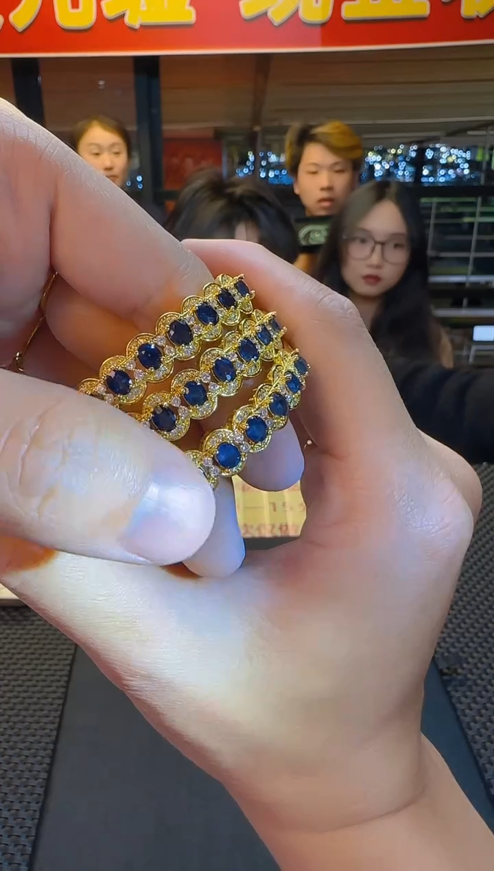 【闪购商品】蓝宝石手镯未镶嵌手镯