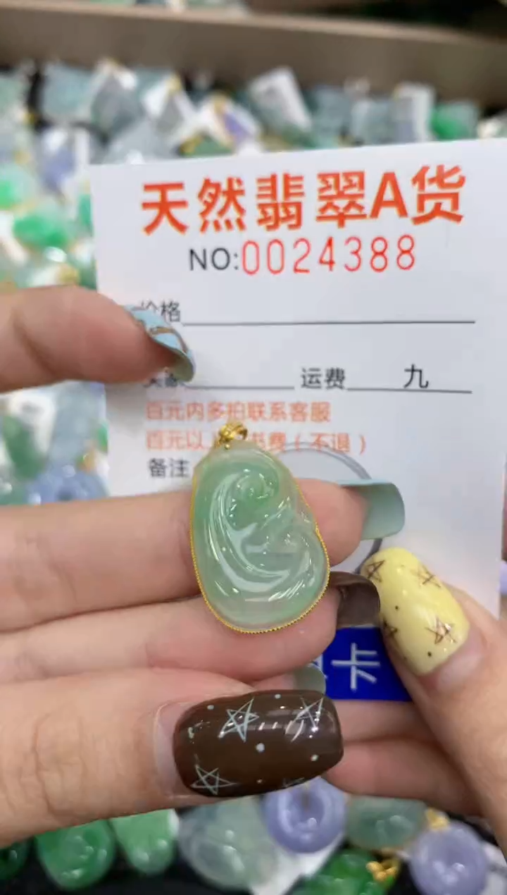 【闪购商品】翡翠颈饰18K金镶嵌11111111111