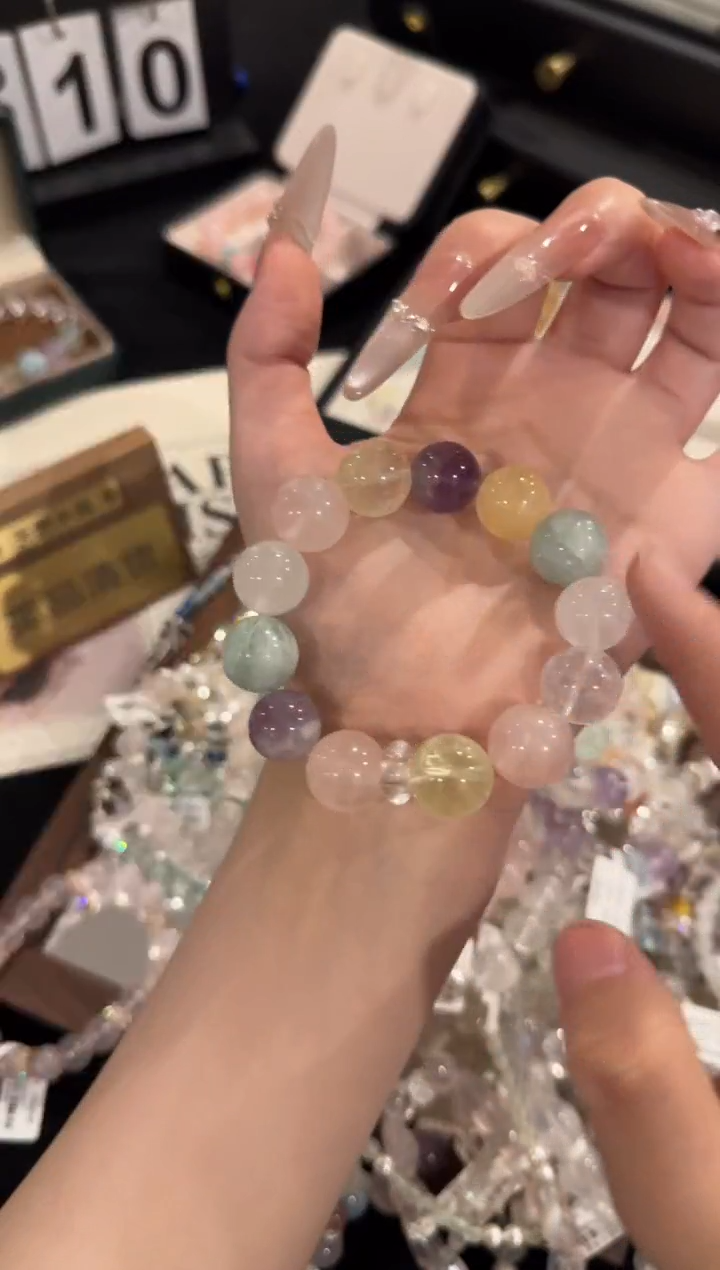 水晶手链合金多宝x2265