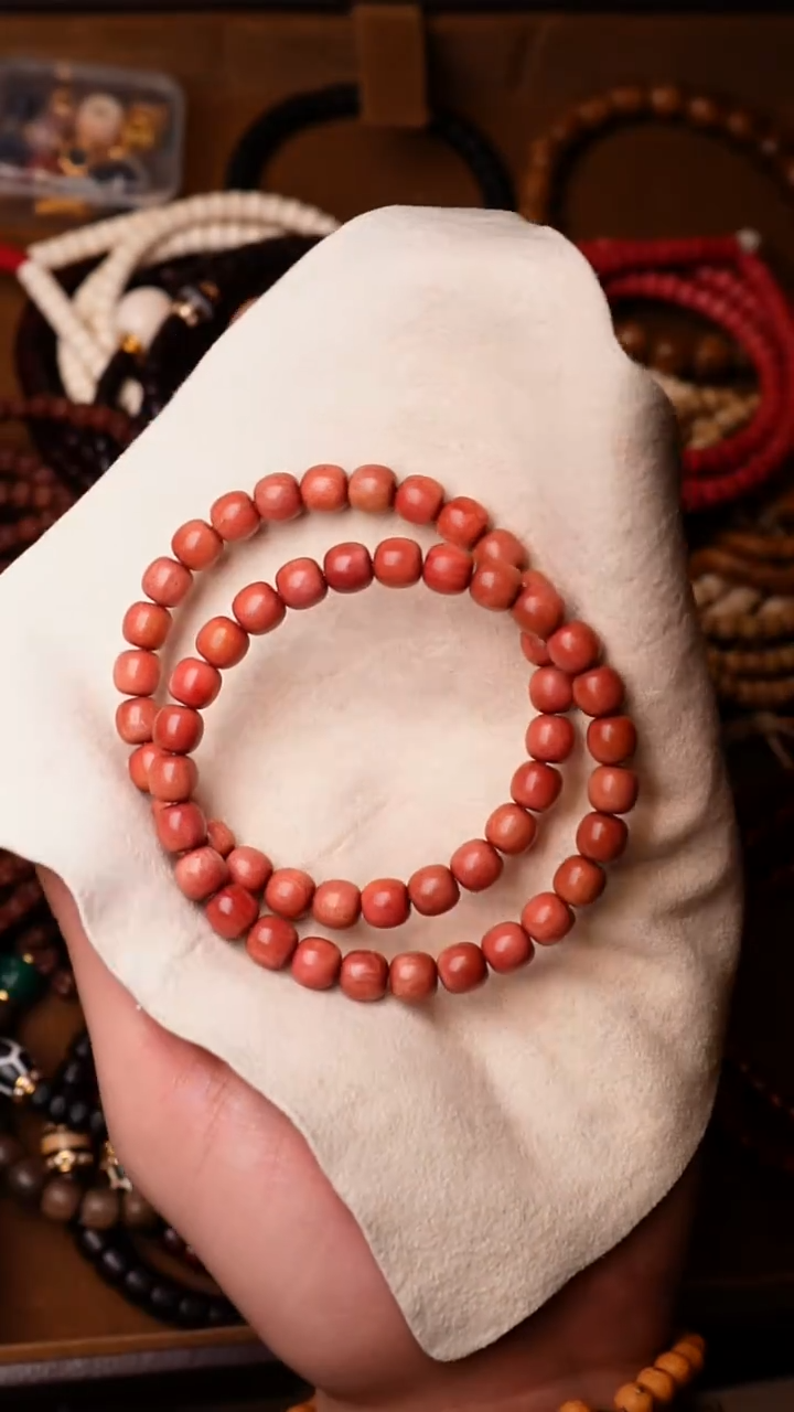 非洲檀香手串/手链粉象8mm