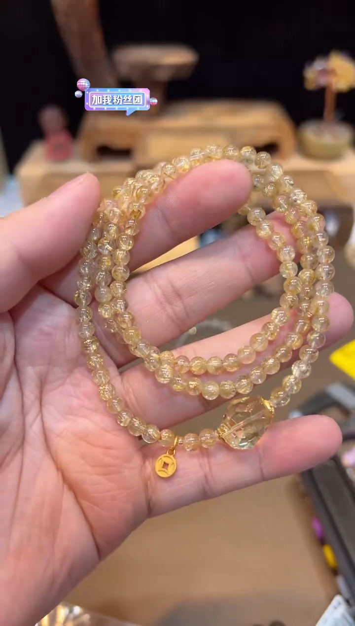 水晶手链未镶嵌手饰@@E6941